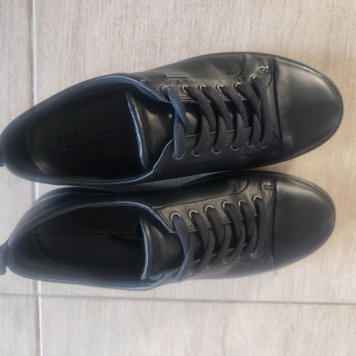 Ecco leather sneakers black size 40 like new