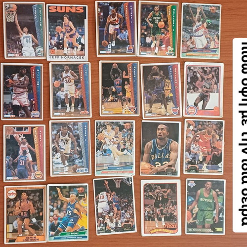 NBA Fleer and Topps collectible cards used, pack of 20