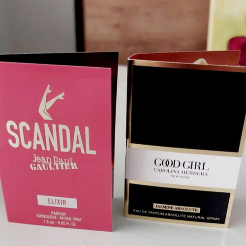 Set of 2 Premium Perfume Samples Carolina Herrera and Jean Paul Gaultier new