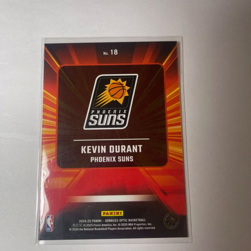 Kevin Durant 2024-24 Donruss Optic Express Lane Phoenix Sun card new