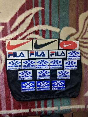 Nike Fila Umbro vintage 90s stickers new