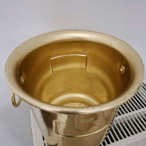 Metal champagne bucket gold tone