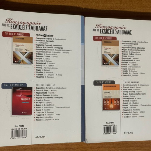 Algebra Solution Books A' Lyceum Set of 2 Savvalas like new