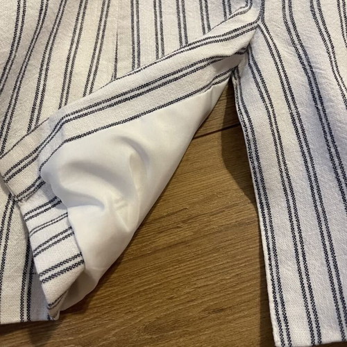 Linen jacket Only like new, ecru with blue stripes, size XS