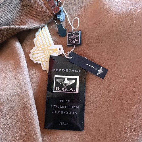 Reportage men's suede jacket new, beige, size XL