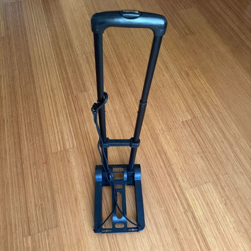 Folding luggage trolley like new with telescopic handle and strap
