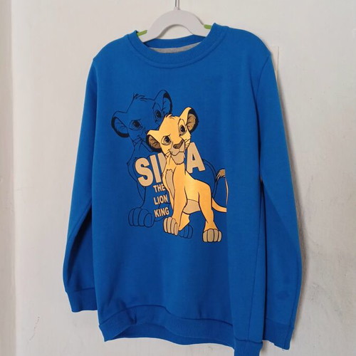Disney The Lion King Simba sweatshirt like new, size 134, blue