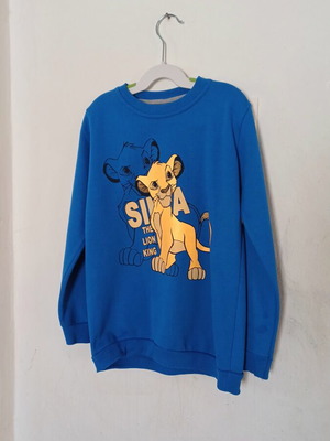 Φούτερ Disney The Lion King Simba σαν καινούριο, μέγεθος 134, μπλε