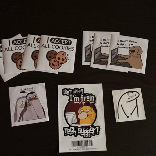 Funny Meme Sticker Bundle new, mixed designs