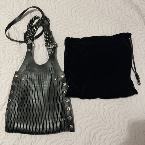 Sonia Rykiel Baltard Bag like new, black laser cut design