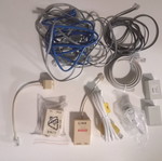 Cables and splitters like new, set