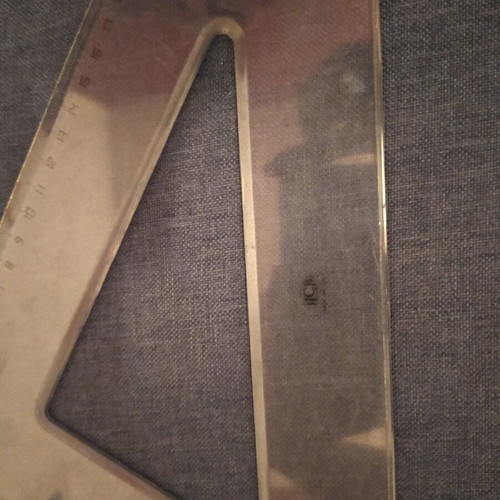 Large rulers used, set of 3 pieces