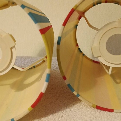 IKEA lamp shades set of 2 colorful new