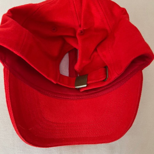 Unisex hat new red with adjustable buckle