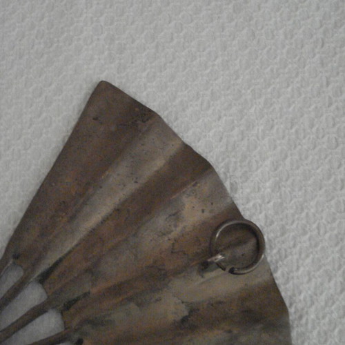 Vintage bronze hanging fan used