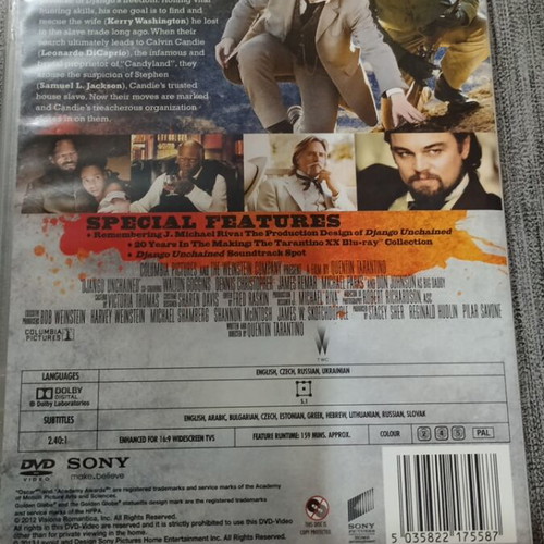 Django Unchained DVD σαν καινούργιο με ελληνικούς υπότιτλους