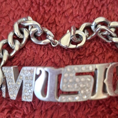 Miss Sixty bracelet like new, stainless steel with zirconia