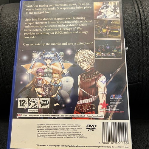 Growlanser PlayStation 2 like new, English version