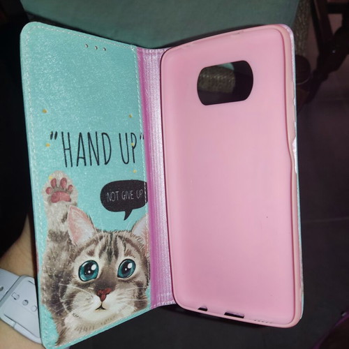 Poco X3 NFC Wallet Case like new with cat design