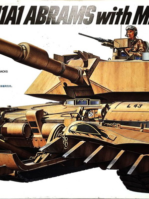 M1A1 Abrams Mine Plow 1/35 Tamiya like new