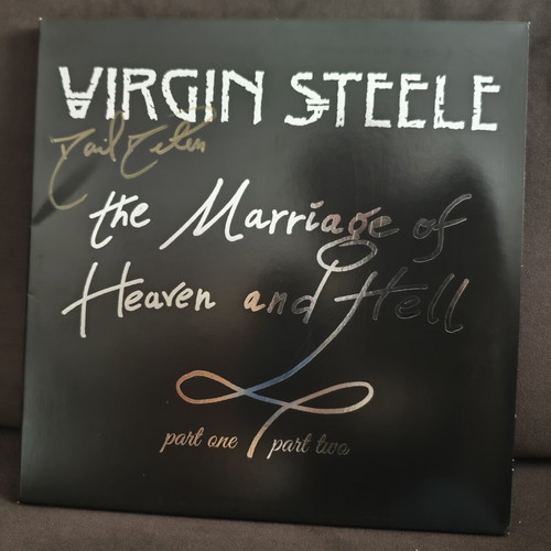 Virgin Steele The Marriage Of Heaven And Hell Part One & Two Vinyl signed limited edition
