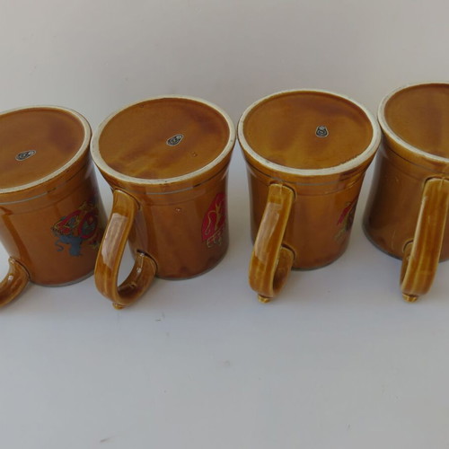 Nasco vintage ceramic beer mugs set of 4 like new