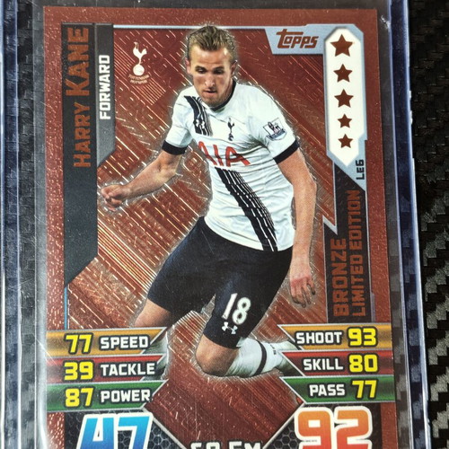 2015/16 Topps Match Attax Premier League Harry Kane Bronze Limited Edition card