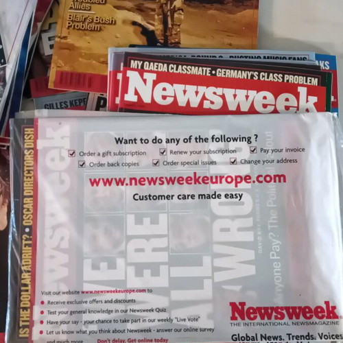 Newsweek collection 35 issues like new (2003-2004) with historic covers