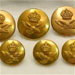 Δώδεκα (12) κουμπιά της Βρετανικής Πολεμικής Αεροπορίας (RAF) του Β΄ΠΠ (30 ευρώ)