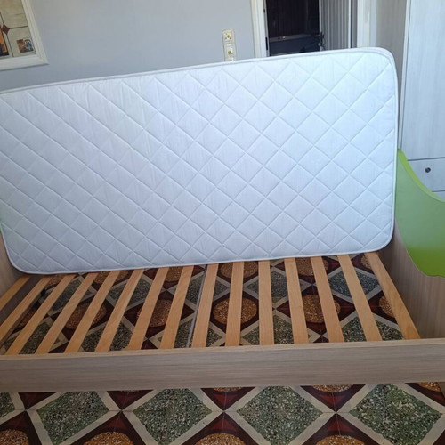 Modeco children's bed 1.96m×0.98m with mattress 1.90m×0.90m×0.18m like new