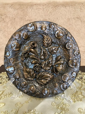 Διακοσμητική πιατέλα Natioyrmort καινούργια με δώρο βάση