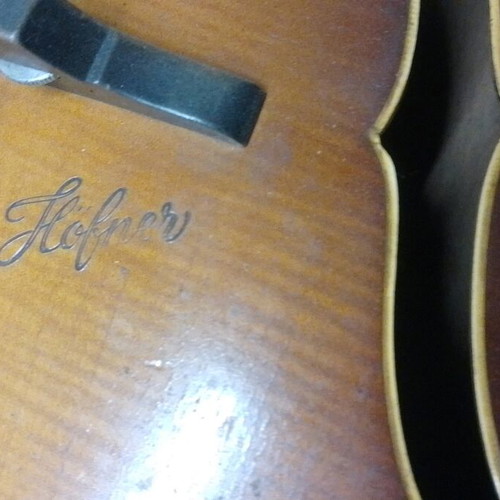 Vintage Höfner Hollow Body Archtop Electric Acoustic Guitar used