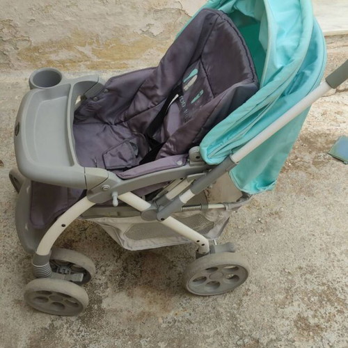 Lorelli Urban Fashion stroller used with footmuff mint grey