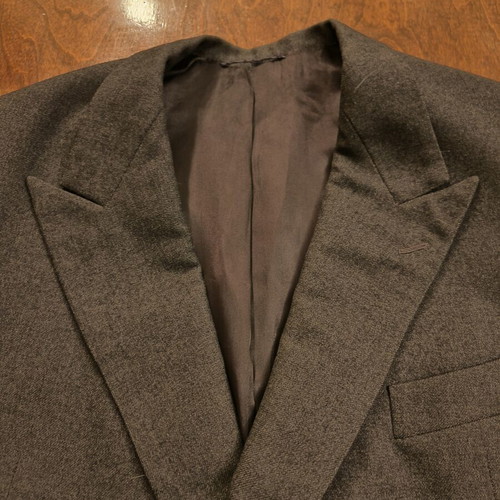 Vintage jacket used, dark grey, handmade