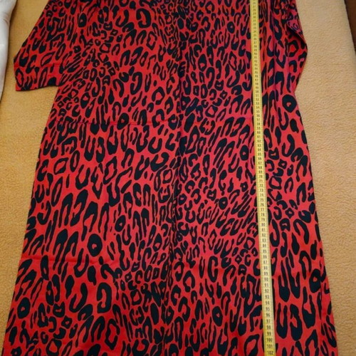 Long satin animal print dress Zara (unworn)