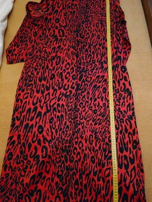 Long satin animal print dress Zara (unworn)
