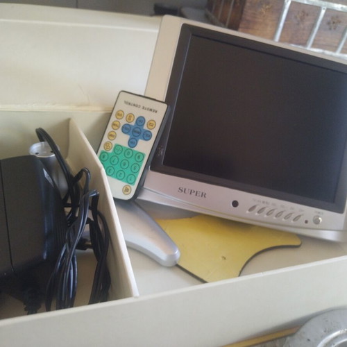 Super T80 8-inch digital LCD mini TV with remote