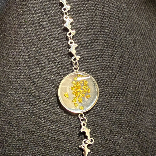 Silver bracelet made of stainless steel new