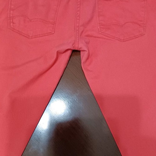 Maison Scotch women's chinos pants used, coral red, size S