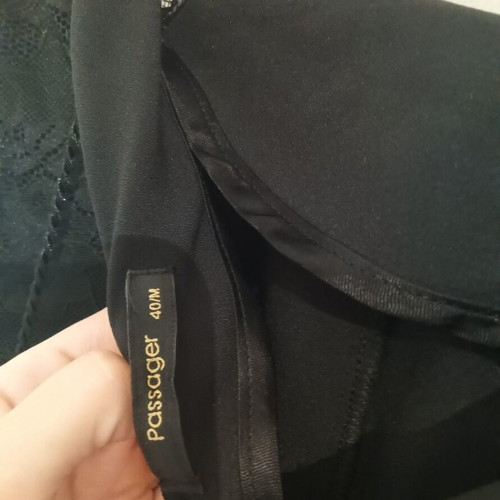Passager women's jumpsuit size 40 like new, black with lace
