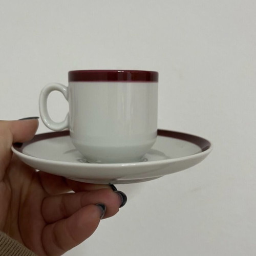 Ionía cup and saucer set like new, 5 pieces