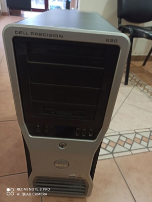Dell Precision 690 server σαν καινούργιο με 2 x Intel Xeon CPU, 16GB RAM, δίσκο SATA 250GB