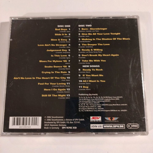 Whitesnake In The Shadow Of The Blues Live double CD used