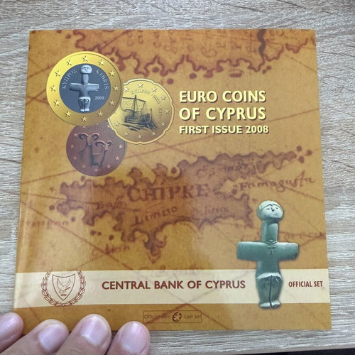 Euro Coins of Cyprus First Issue 2008 Official Mint Coin Set