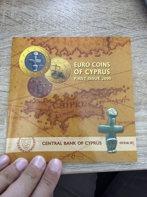 Euro Coins of Cyprus First Issue 2008 Official Mint Coin Set