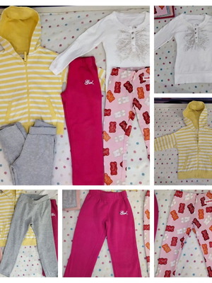 Clothing bundle for 5-year-old girl, 6 pieces, used, multicolor