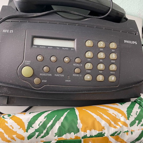 Philips HFC 21 Fax Machine used with thermal paper roll