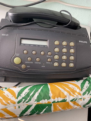 Philips HFC 21 Fax Machine used with thermal paper roll