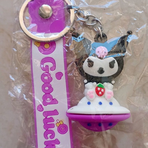 Good Luck keychain new, purple