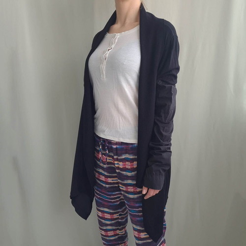 Ivan Grundahl Copenhagen women's open cardigan size L black like new